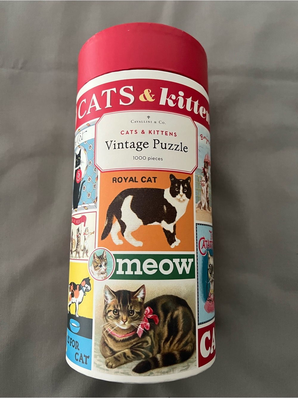Cavallini & Co. Cats & Kittens Vintage Puzzle - 1000 piece